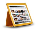 чехол Yoobao Executive для iPad 3 желтый
